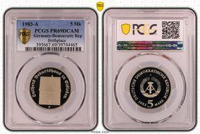 1983-A 5 Mk Luther's Birthplace PR69DCAM