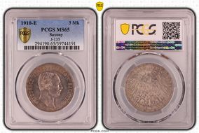 1910-E 3 Mk J-135 MS65