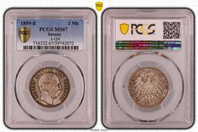 1899-E 2 Mk J-124 MS67