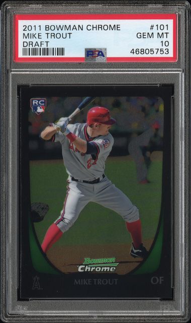 2011 Bowman BOWMAN CHROME DRAFT DRAFT #101 Mike Trout front