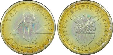 1915-S 10C MS64