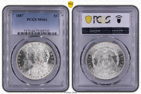 1887 $1 MS64
