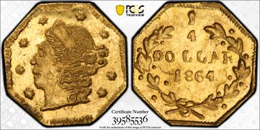 1864 G25C BG-707 MS64