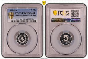 1984-A 5 Pfg PR69DCAM