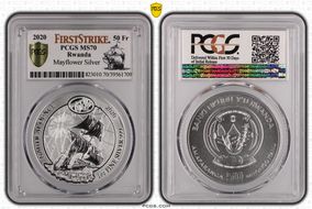 2020 50 Fr Mayflower Silver MS70