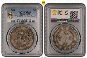 (1908)34 $1 LM-465 Cld. Conn. XF40