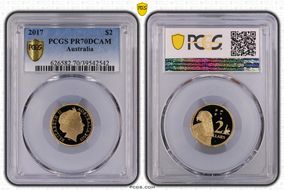 2017 $2 PR70DCAM