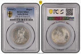 1919(C) Rupee SW-8.45 Prid-215 MS63