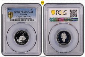1999 25C August KM-349a PR69DCAM