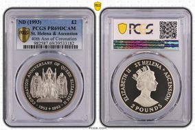 ND (1993) £2 40th Ann of Coronation PR69DCAM