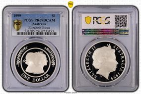 1999 $1 Elizabeth Busts PR69DCAM