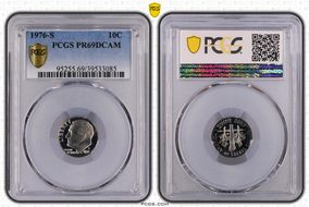 1976-S 10C PR69DCAM