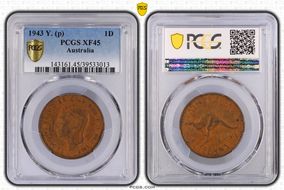 1943 Y. (p) 1D XF45BN