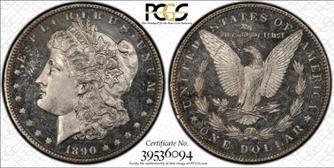1890 $1 MS65DMPL