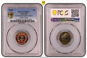 2018 $2 Commonwealth Games Gold Coast MS67