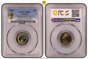 2018 $2 Commonwealth Games Borobi the Koala MS66