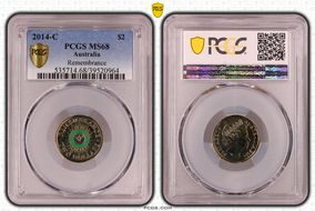 2014-C $2 Remembrance Colorized MS68