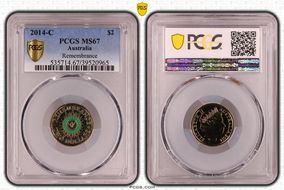 2014-C $2 Remembrance Colorized MS67