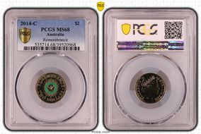 2014-C $2 Remembrance Colorized MS68