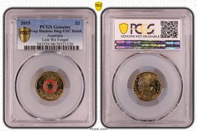 2015 $2 Lest We Forget Colorized N1