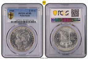 1940 2 1/2 G KM-165  Ag AU55