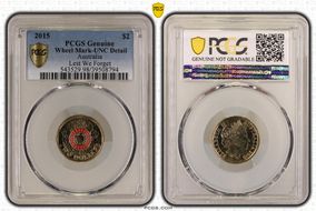 2015 $2 Lest We Forget Colorized N1