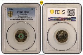 2014 $2 Remembrance - Colorized MS66