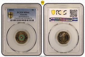 2014 $2 Remembrance - Colorized MS64