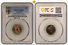 2015 $2 Remembrance Day Colorized In Flanders Fields MS66