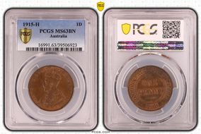 1915-H 1D MS63BN