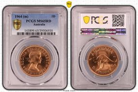 1964 (m) 1D KM-56 MS65RD