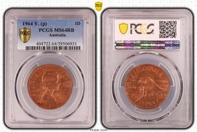 1964 Y. (p) 1D MS64RB