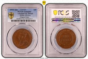 1931 (m) 1D Indian obverse Aligned date N1BN