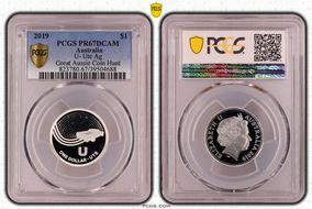 2019 $1 U- Ute Ag Great Aussie Coin Hunt PR67DCAM