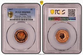 2017 2C Planetary Coins Venus Colorized MS69RD
