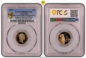 2018 $2 30th Anniversary Designed by Raphael Maklouf Effigy PR69DCAM