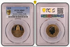 2018 $1 Invictus Games Al-Br MS69