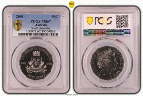 2001 50C South Australia MS67