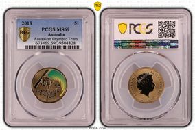 2018 $1 Australian Olympic Team MS69