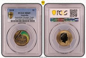 2018 $1 Australian Olympic Team MS69