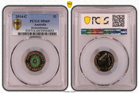 2014-C $2 Remembrance Colorized MS69