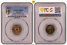 2015 $2 Remembrance-Flanders Fields Colorized MS67