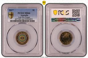 2017 $2 Lest We Forget Colorized MS66