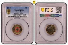 2015 $2 Lest We Forget Colorized MS64