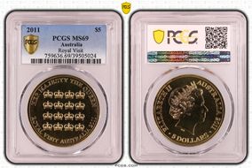 2011 $5 Royal Visit MS69