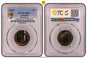 2013 $1 Slim Dusty MS67