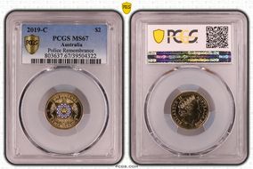 2019-C $2 Police Remembrance Colorized MS67