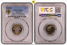 2019-C $2 Police Remembrance Colorized MS67