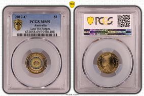 2017-C $2 Lest We Forget Colorized MS69