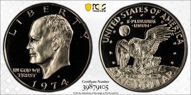 1974-S $1 Clad PR69DCAM